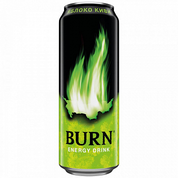 Напиток Burn Apple-Kiwi 0.49л